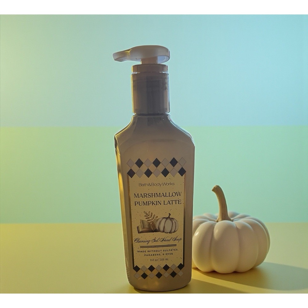 Bath & Body Works Cleansing Gel‎ Hand Soap Marshmallow Pumpkin Latte 8 oz NEW